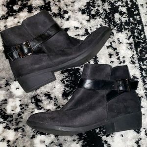 JustFab Black Booties